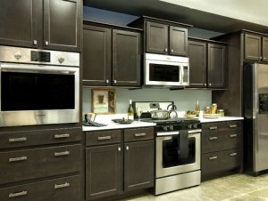 Dark Kitchen cabinets