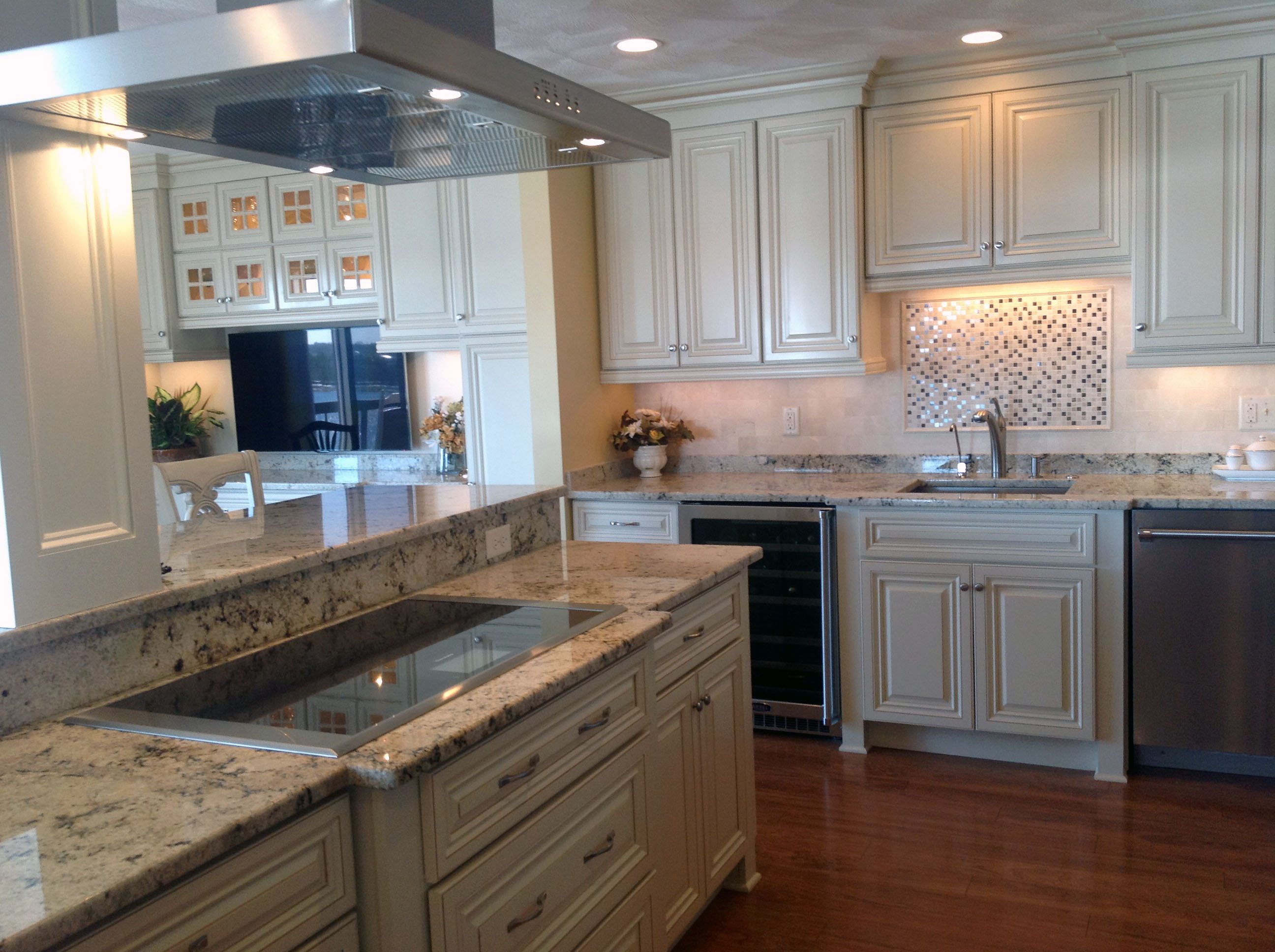 Custom Kitchen Remodel with stove top and cabinets