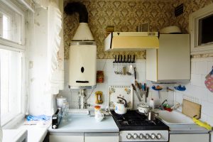 Small outdated kitchen